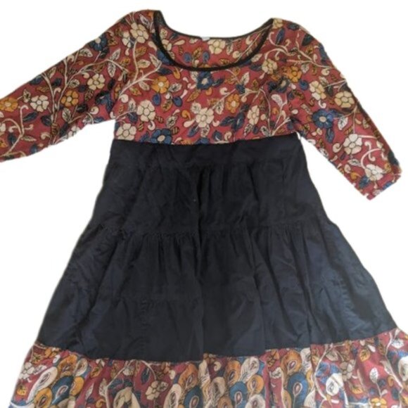 Authentic Indian Dress - Black, Red, Blue, Yellow XL - Picture 3 of 6